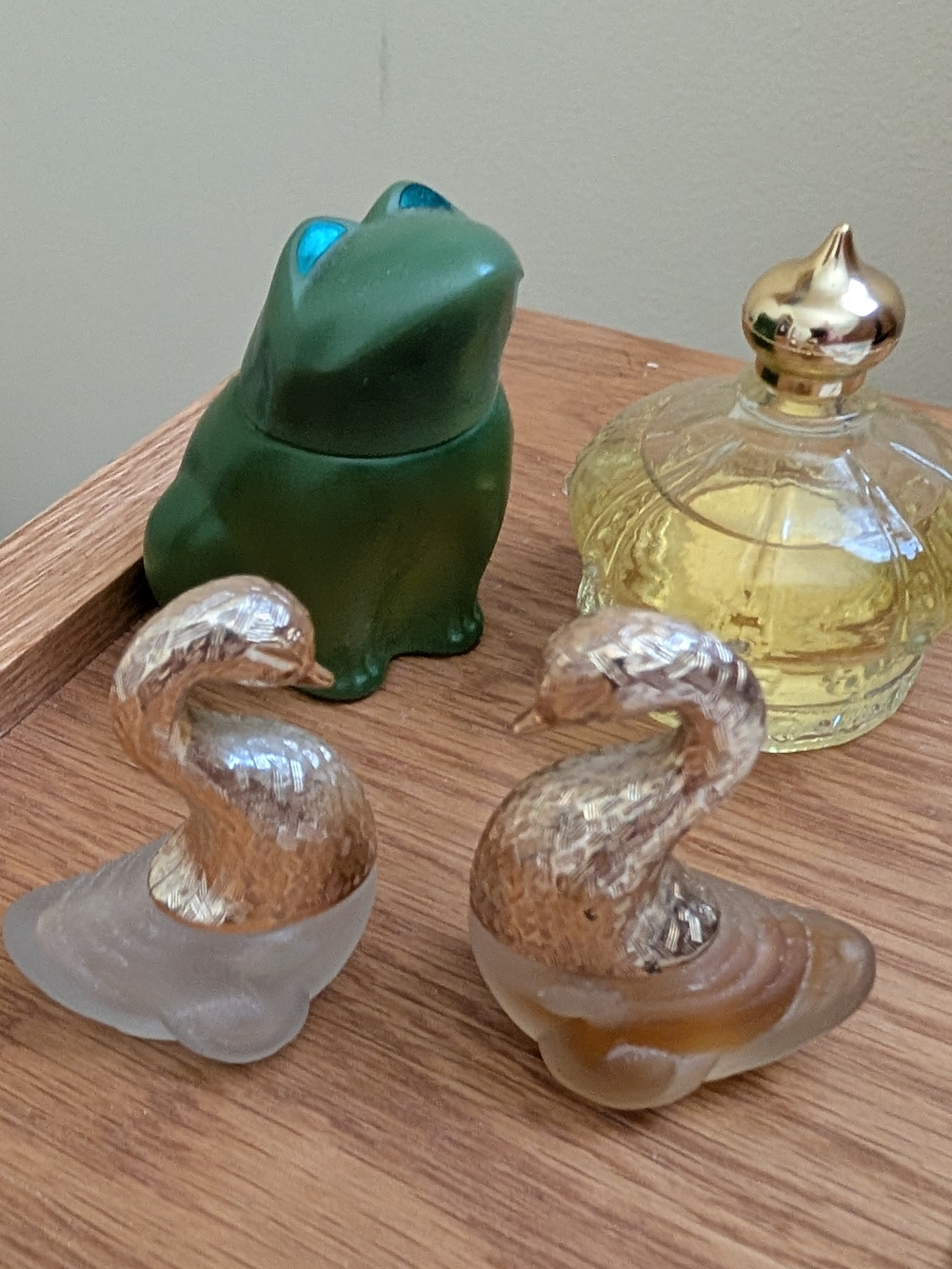 Avon Set Of 4 Vintage Perfume Decanters